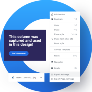 elementor download as image